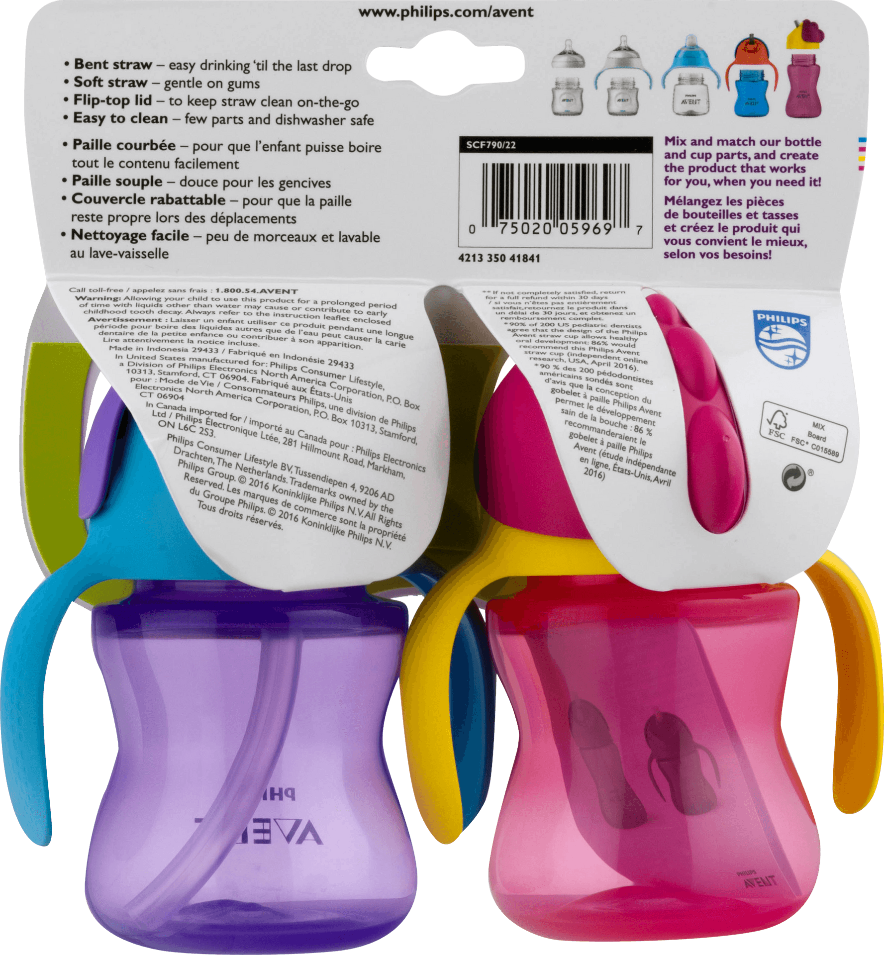 Philips Avent Sippy Cups Packaging PNG image