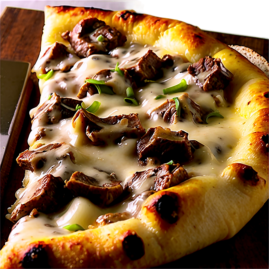 Philly Cheese Steak Pizza Png Vye42 PNG image