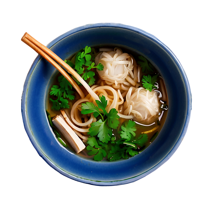 Pho Soup With Herbs Png 54 PNG image