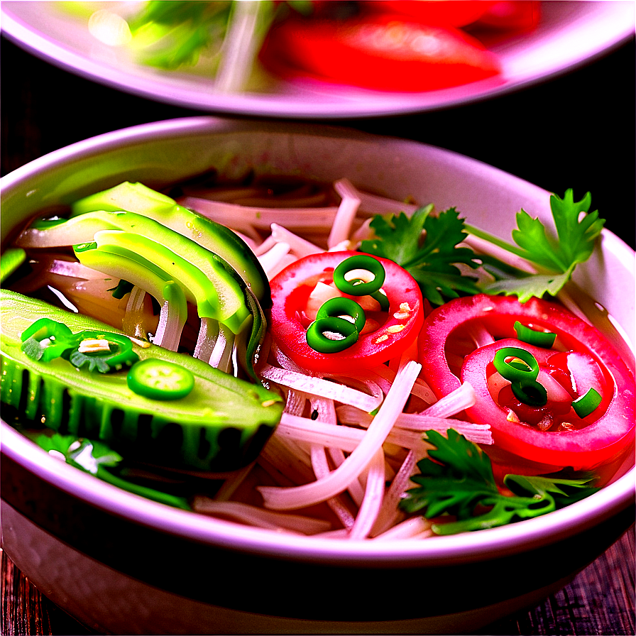 Pho With Crunchy Toppings Png Fbf PNG image