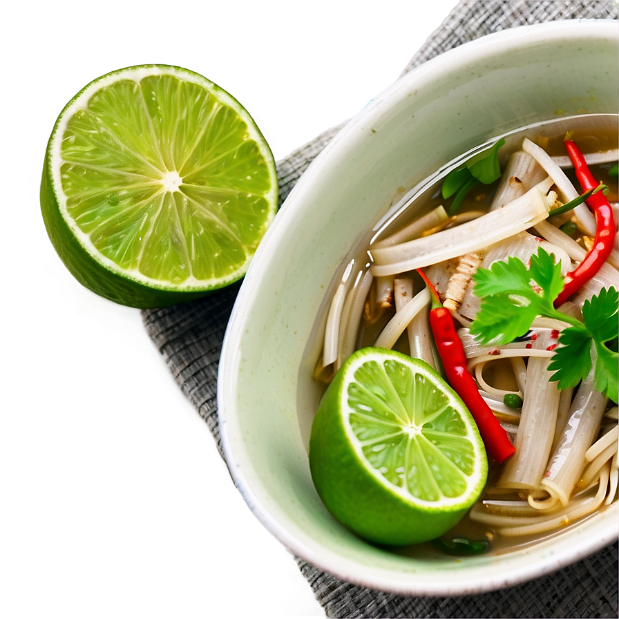 Pho With Lime And Chili Png 06202024 PNG image