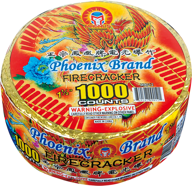Phoenix Brand Firecracker Pack1000 Counts PNG image