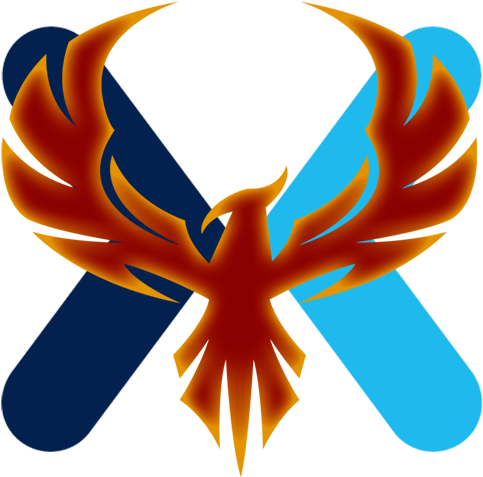 Phoenix Crossed Swords Logo PNG image