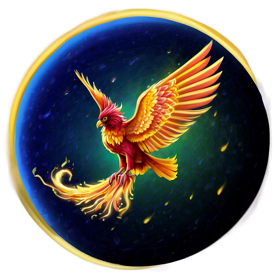 Phoenix In Fire Circle Png Awy92 PNG image