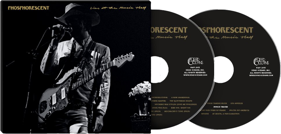 Phosphorescent Live Music Performance C D Design PNG image