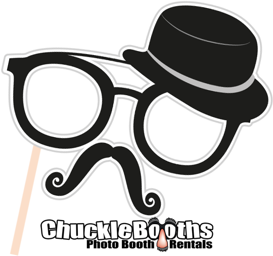 Photobooth Props Glassesand Hat PNG image