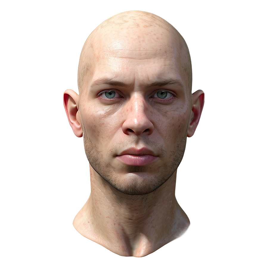 Photorealistic Human Head Png Ghq64 PNG image