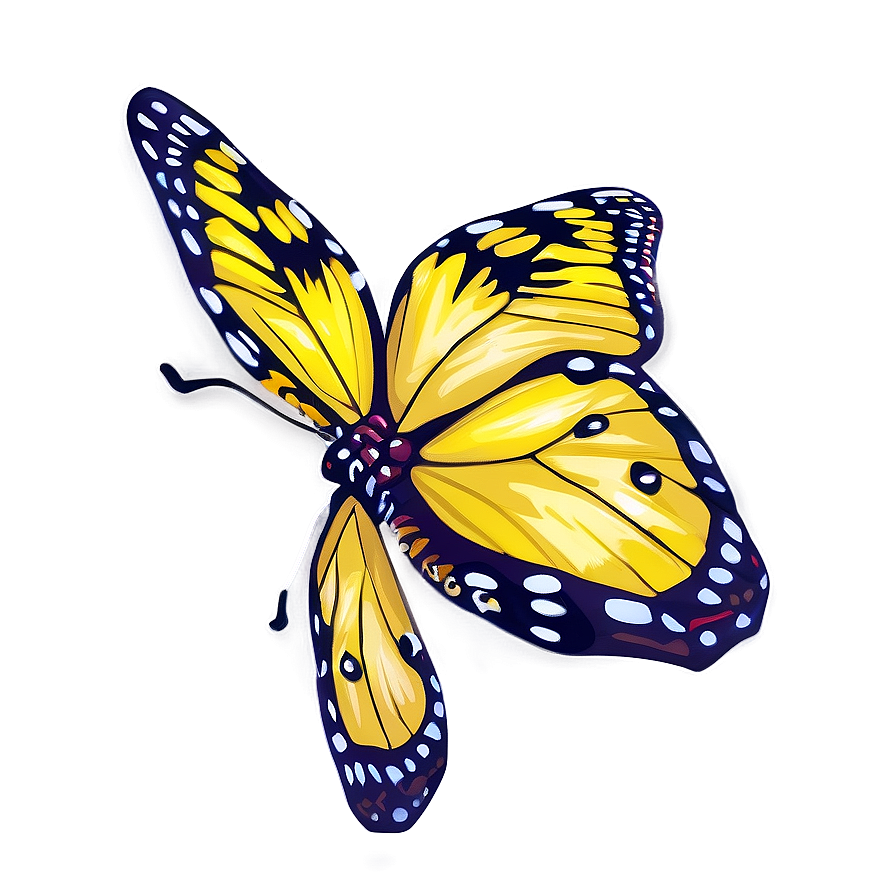 Photorealistic Yellow Butterfly Png 58 PNG image