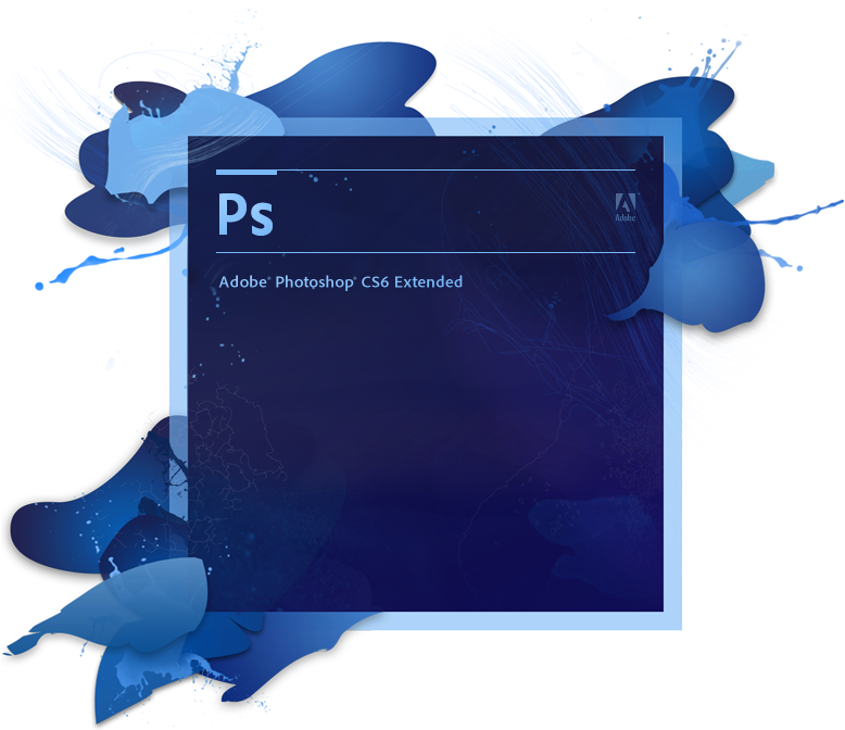 Photoshop C S6 Extended Splash PNG image