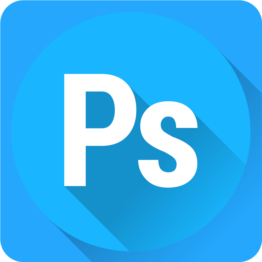 Photoshop Logo Blue Background PNG image