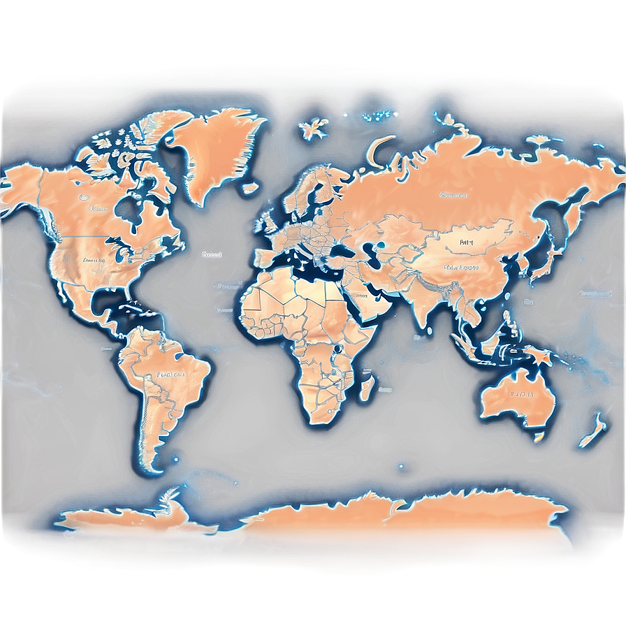 Physical World Map Vector Png Tnv PNG image