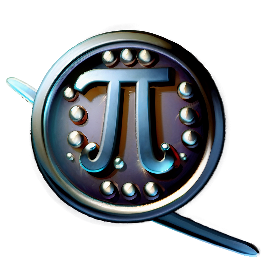 Pi Symbol Shining Brightly Png Ffw PNG image