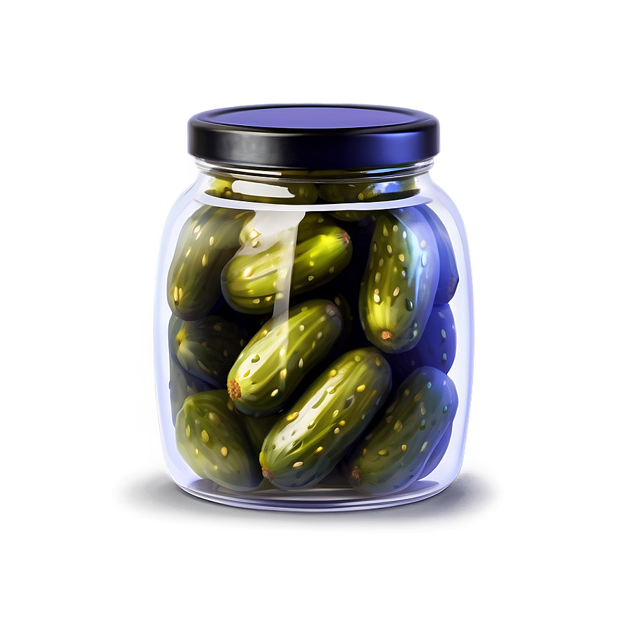 Pickle Jar With Label Png 06212024 PNG image