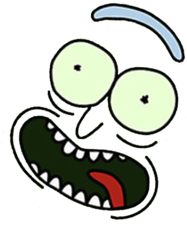 Pickle Rick Face Expression PNG image