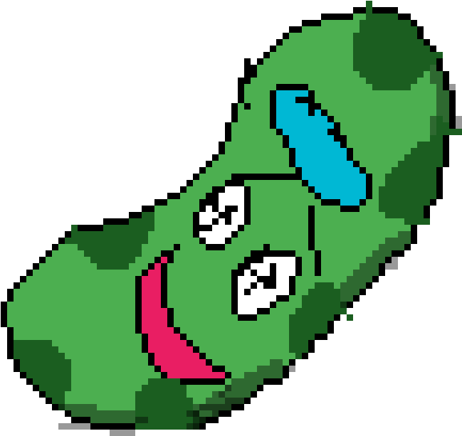 Pickle Rick Pixel Art PNG image