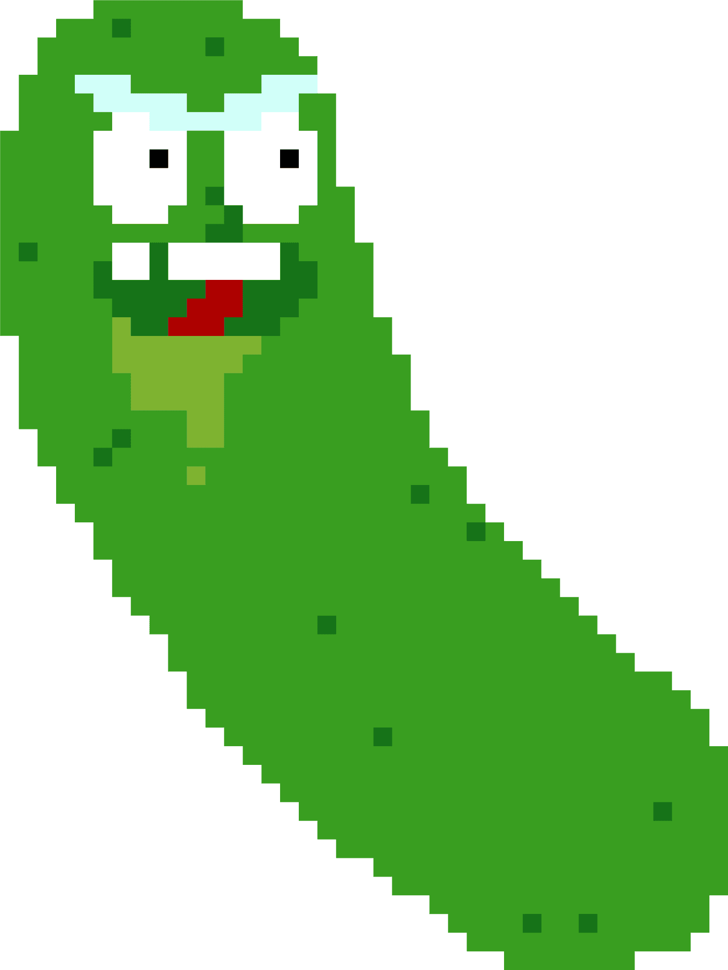 Pickle Rick Pixel Art PNG image