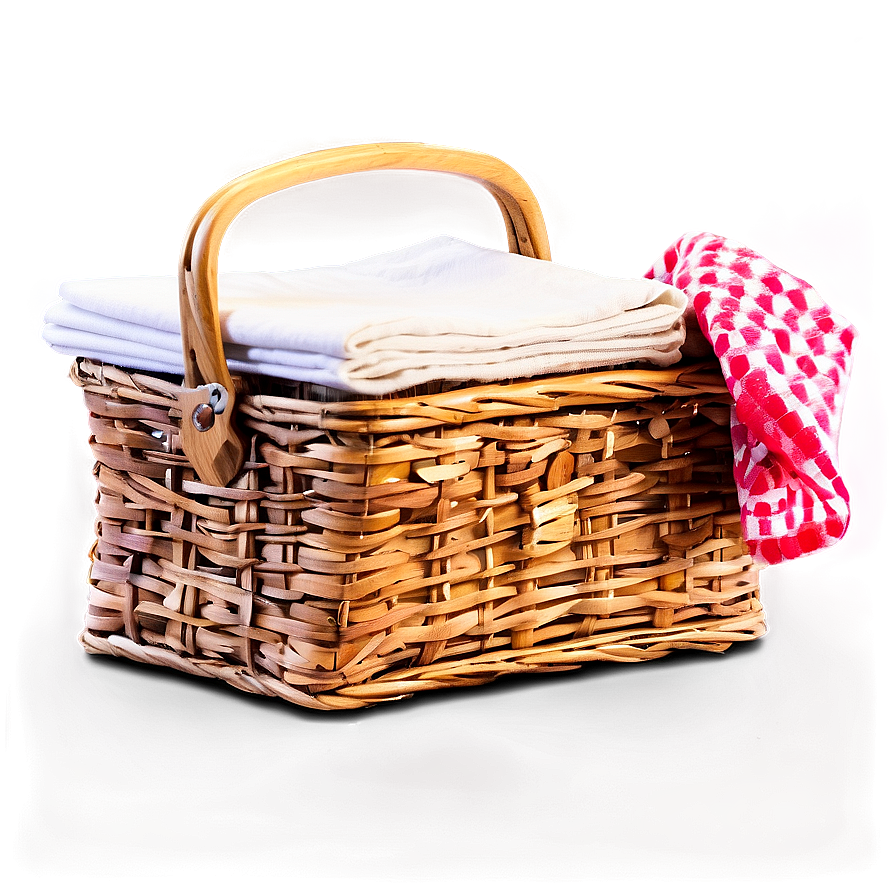 Picnic Basket Napkin Png 05252024 PNG image