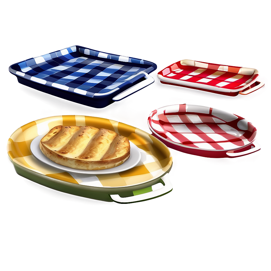 Picnic Plates Set Png 06212024 PNG image