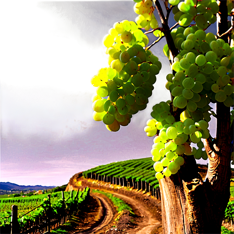 Picturesque Vineyard Path Png 06202024 PNG image