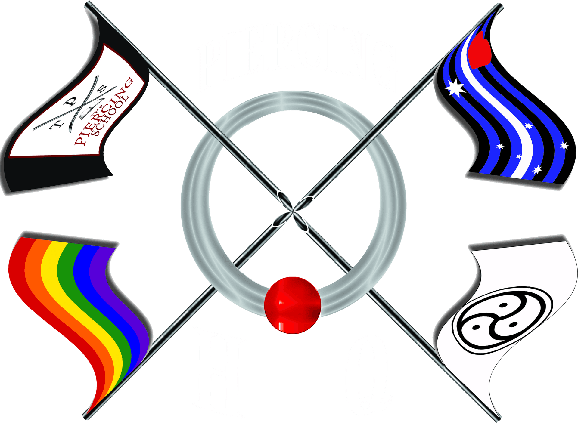 Piercing Graphic Artwork PNG image