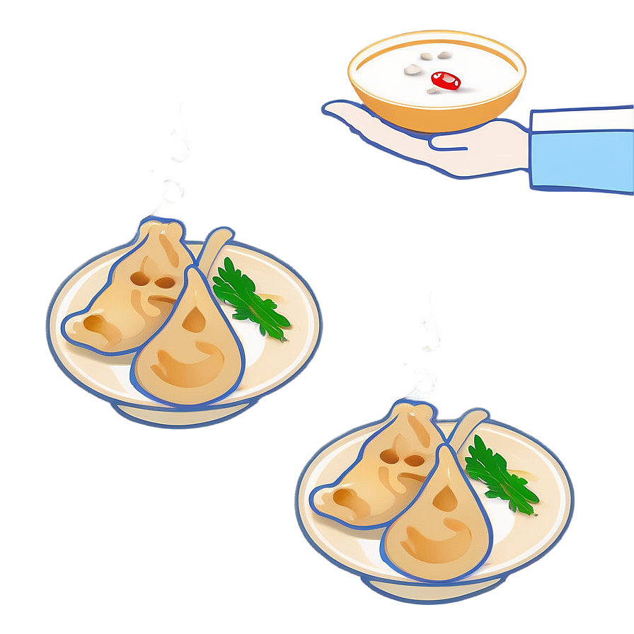 Pierogi Serving Ideas Png 06252024 PNG image