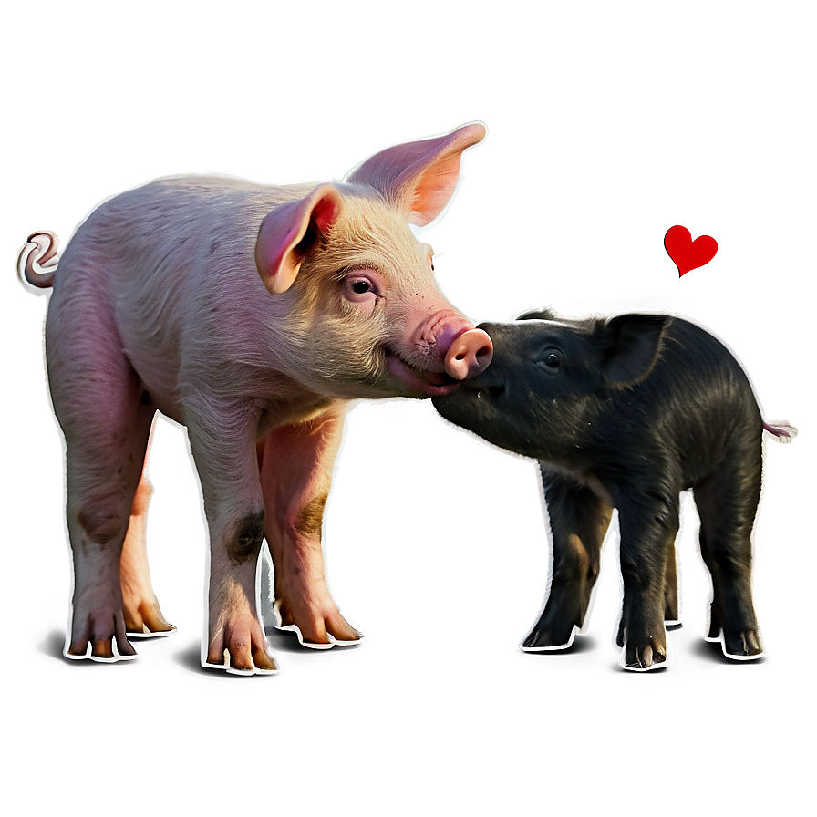 Pig In Love Png 93 PNG image