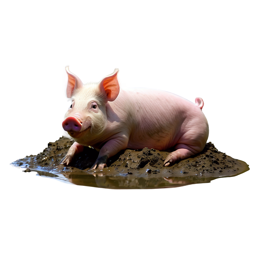 Pig In Mud Png 29 PNG image