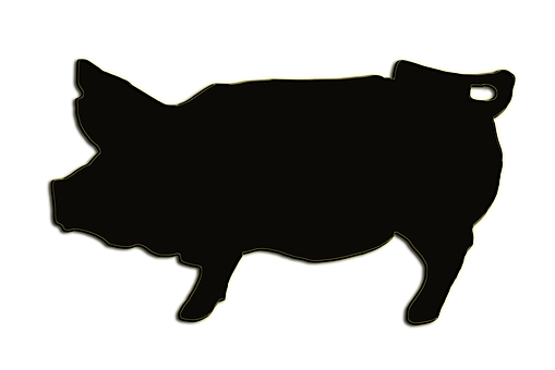 Pig Silhouette Outline PNG image