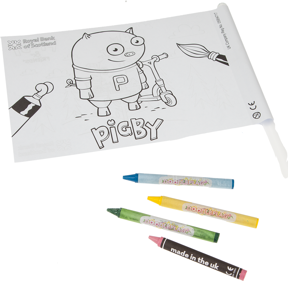 Pigby Coloring Page R B S Promotional Material PNG image