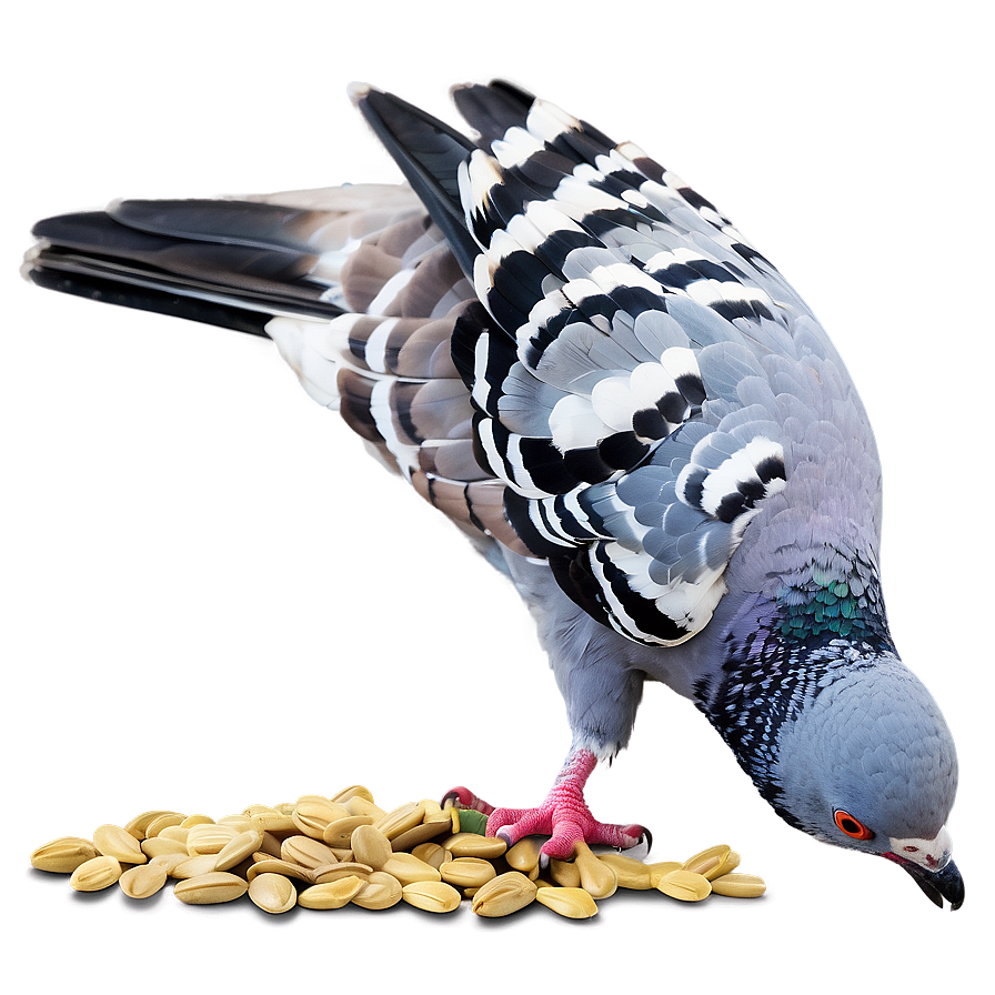 Pigeon Eating Seeds Png Ikd85 PNG image