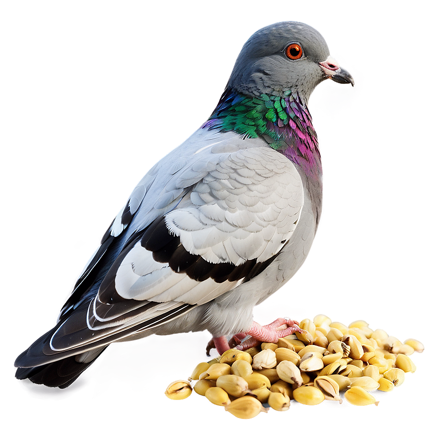 Pigeon Eating Seeds Png Wyr5 PNG image