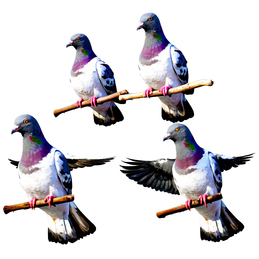 Pigeon Flock Png Keo34 PNG image