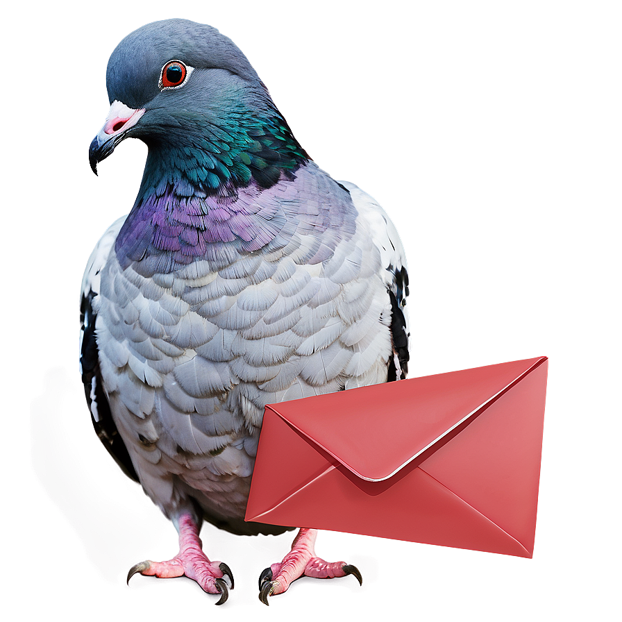 Pigeon With Letter Png Sik34 PNG image