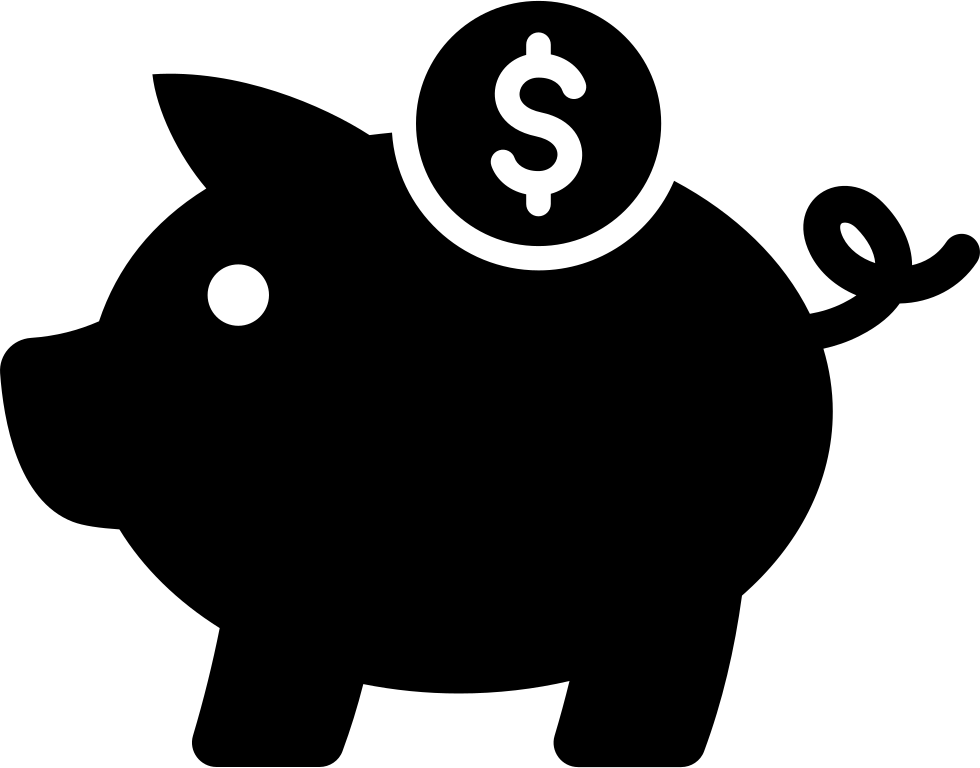 Piggy Bank Savings Icon PNG image