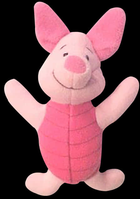 Piglet Plush Toy Smiling PNG image