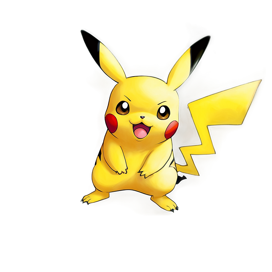 Pikachu's Startled Reaction Png 06132024 PNG image