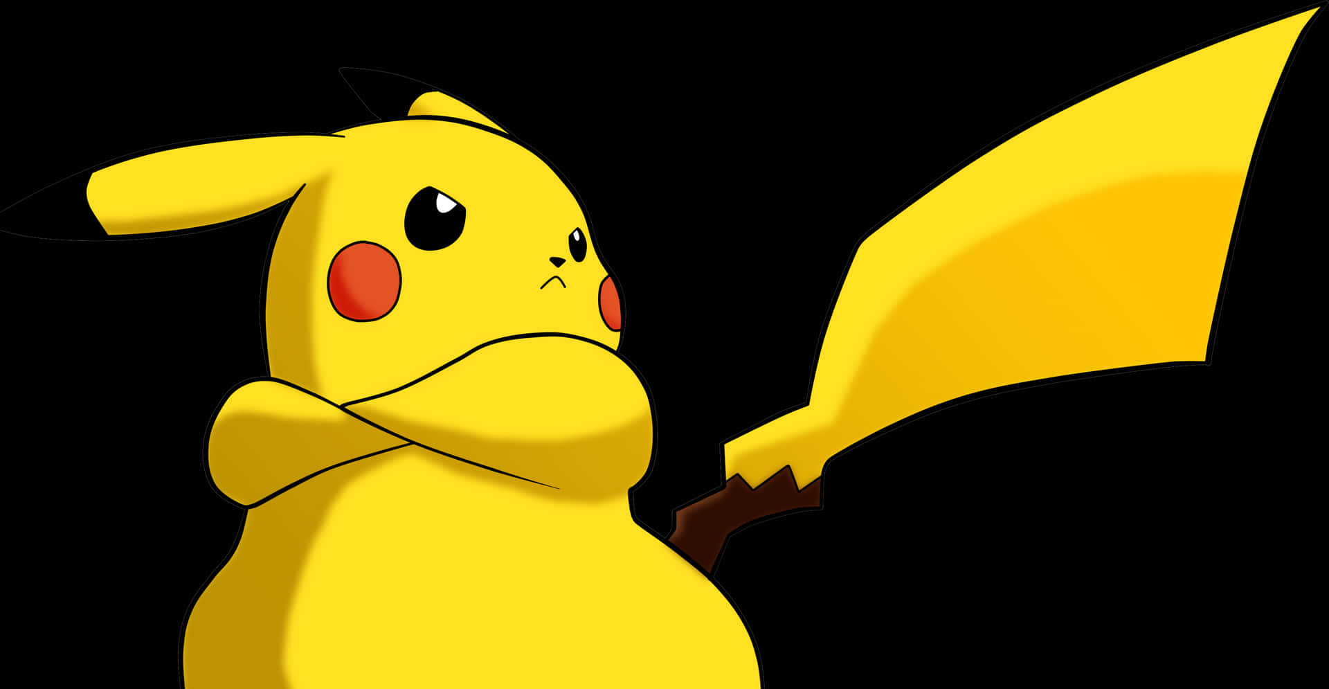 Pikachu Thunderbolt Ready PNG image