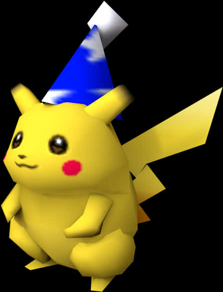 Pikachuwith Party Hat PNG image