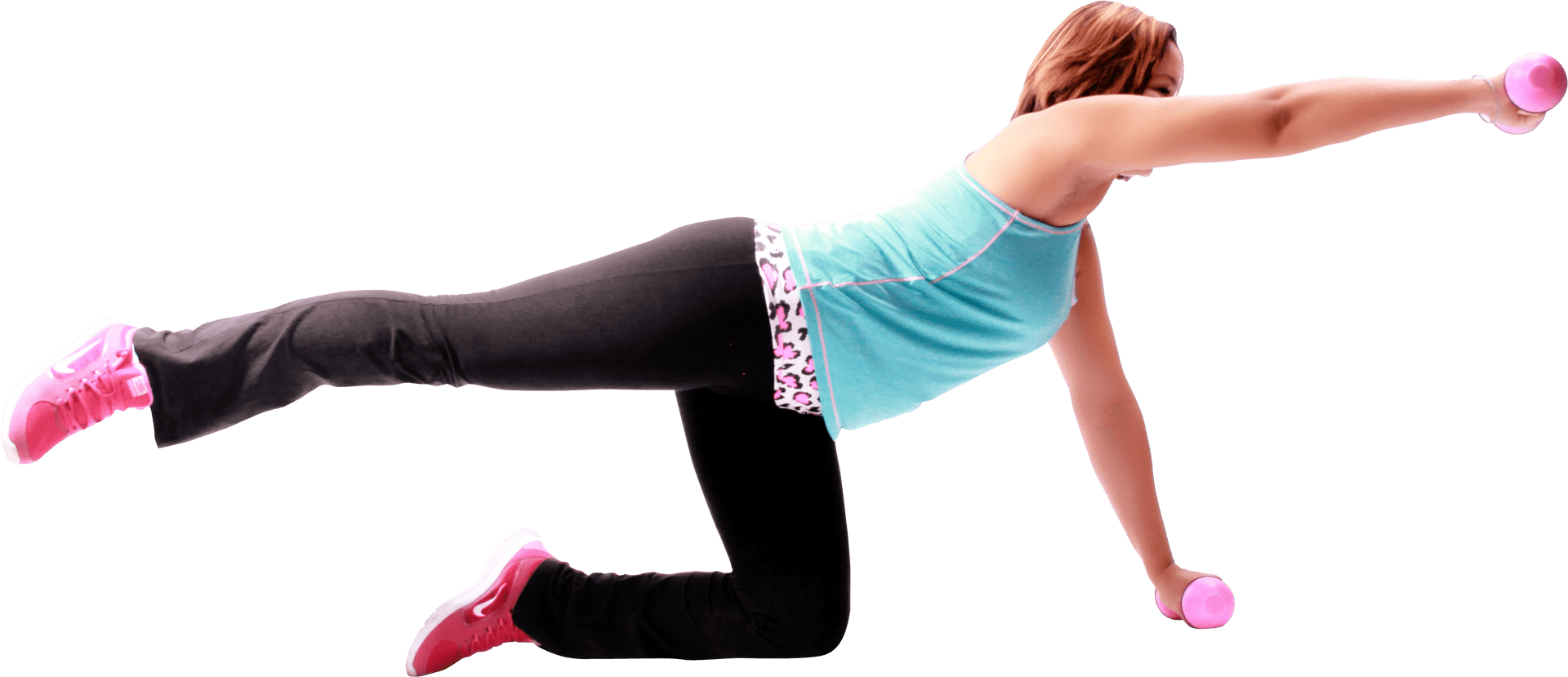 Pilates Exercisewith Dumbbells PNG image