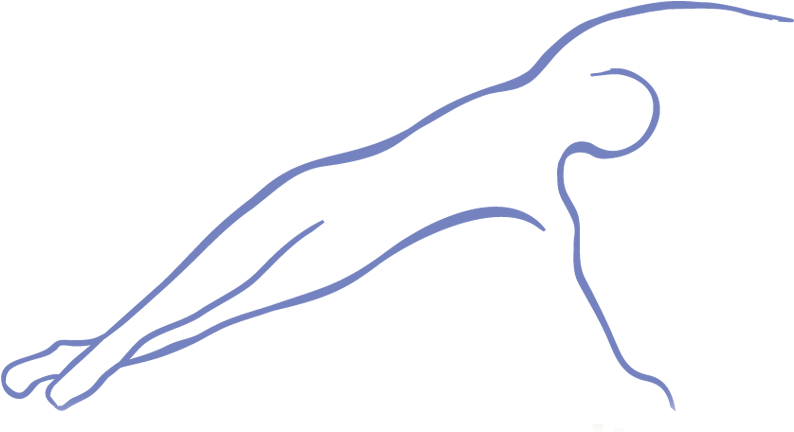 Pilates Side Plank Line Drawing PNG image