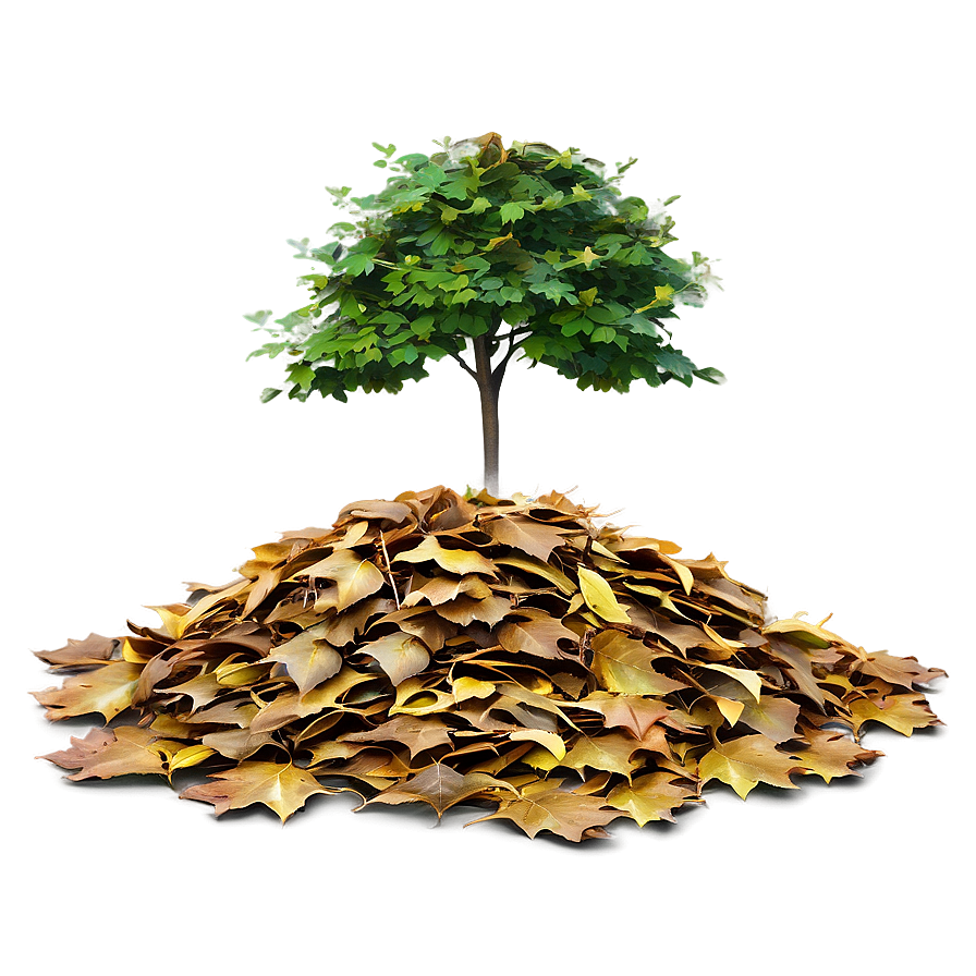 Pile Of Leaves Under Tree Png 06212024 PNG image