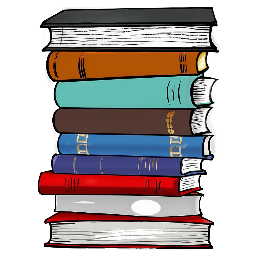 Pile Of Poetry Books Png Lsx45 PNG image