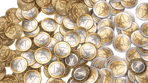 Pileof Euro Coins PNG image