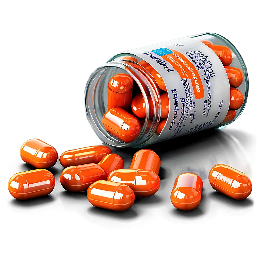 Pill Bottle And Pills Png Fhy81 PNG image