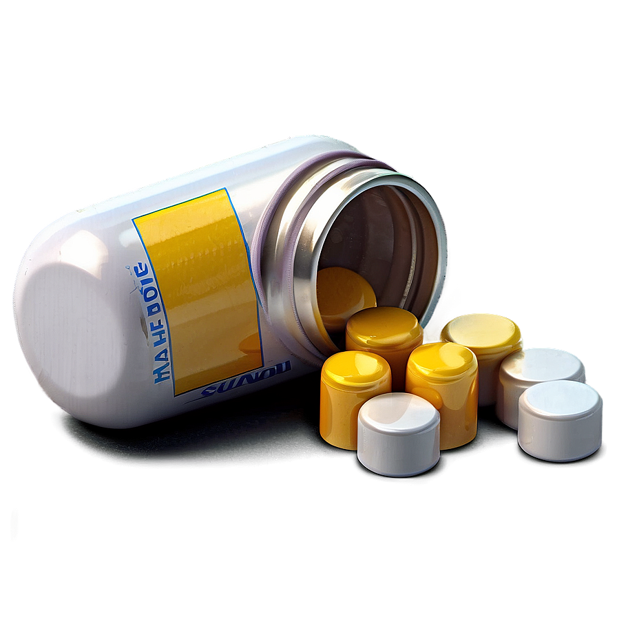 Pill Bottle And Pills Png Lhm PNG image