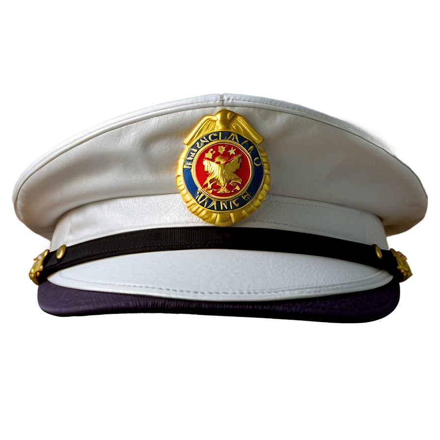 Pilot Hat With Badge Png 06212024 PNG image