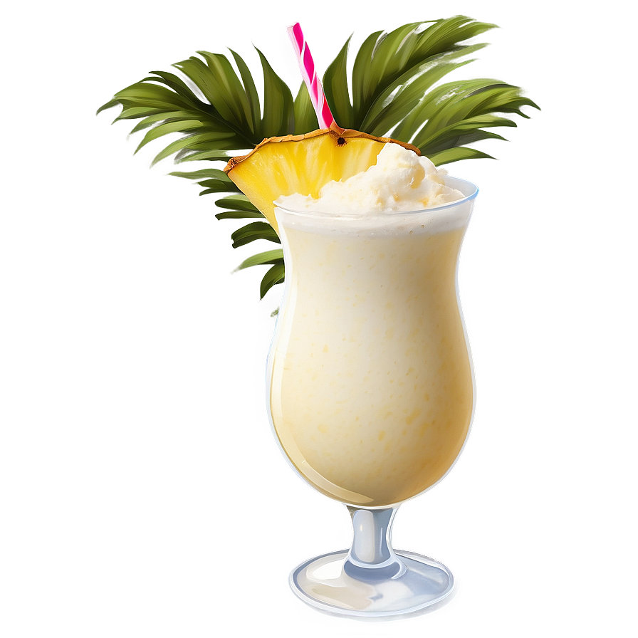 Pina Colada Cocktail Art Png Baf PNG image