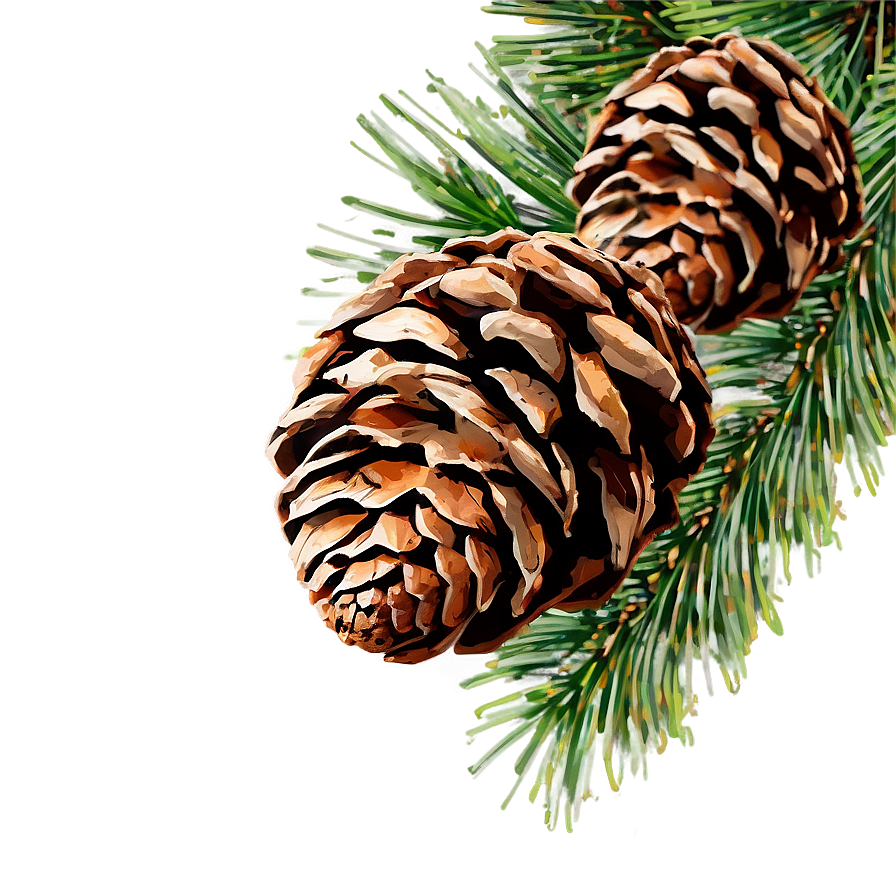 Pine Cone Frame Png 06202024 PNG image