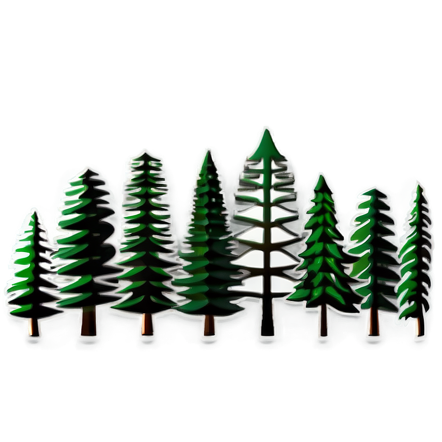 Pine Forest Mountain Clipart Png Hur PNG image