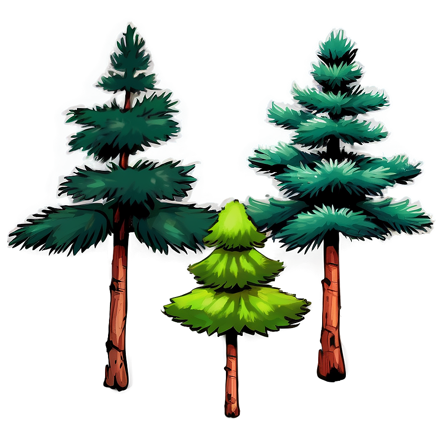 Pine Tree Elevation Illustration Png Shn PNG image